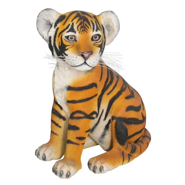 The Grand-Scale Sitting Bengal Tiger Cub Statue